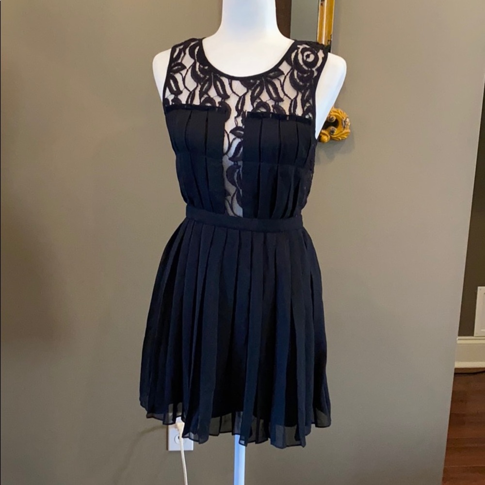 Black lace dress